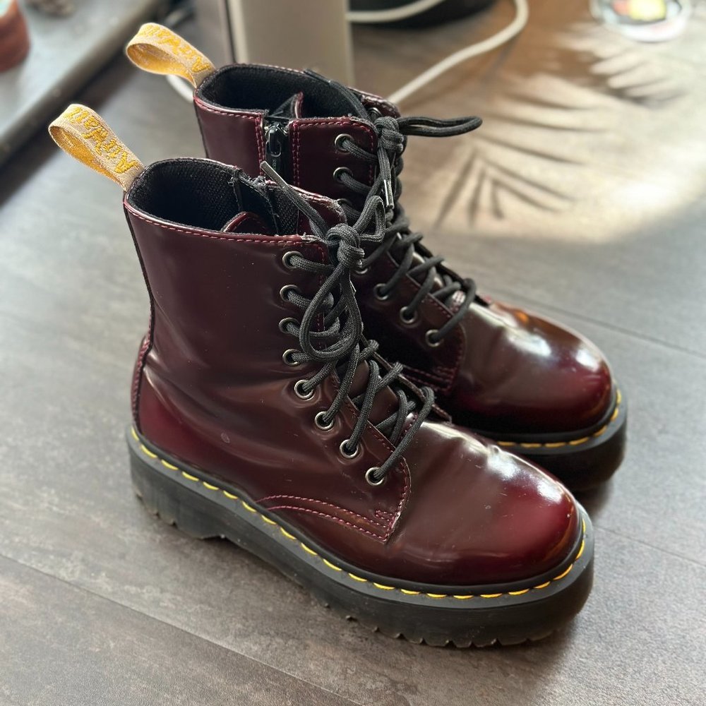 Vegan Jadon II Doc Martens - Cherry Red - Size 6